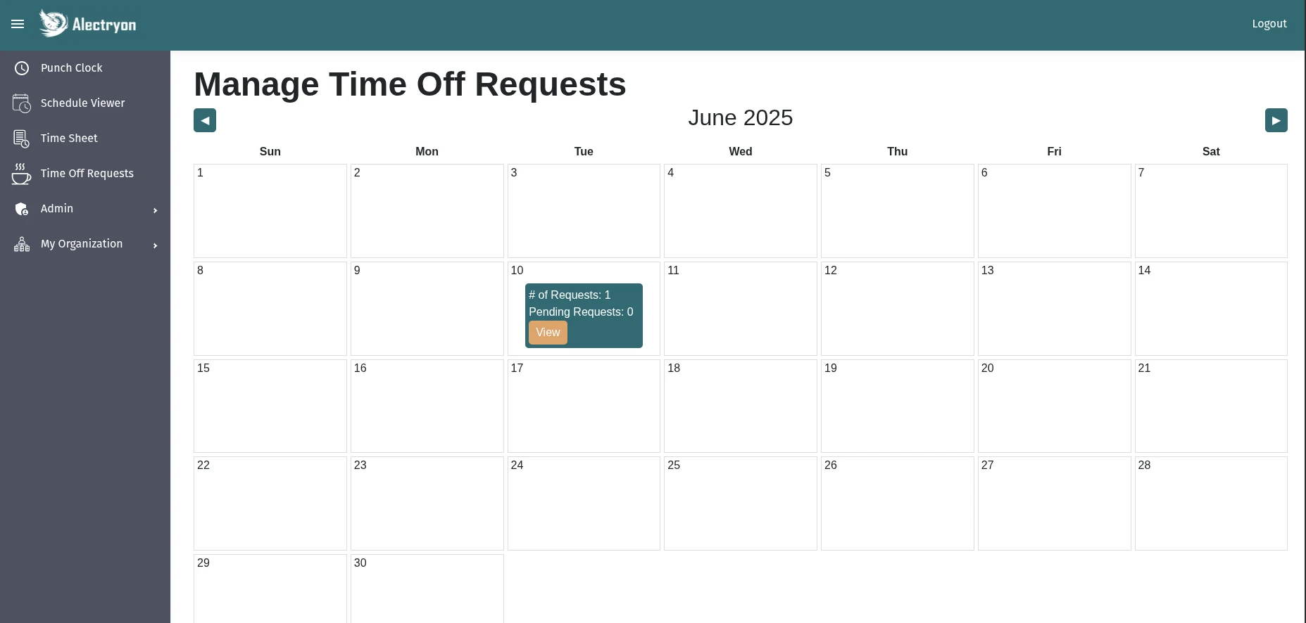 Time Off Requests
